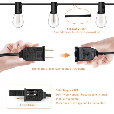 LED户外灯 - HCP087 S14高压灯串